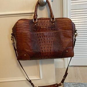 Brahmin briefcase or laptop bag adjustable strap. pecan Melbourne.